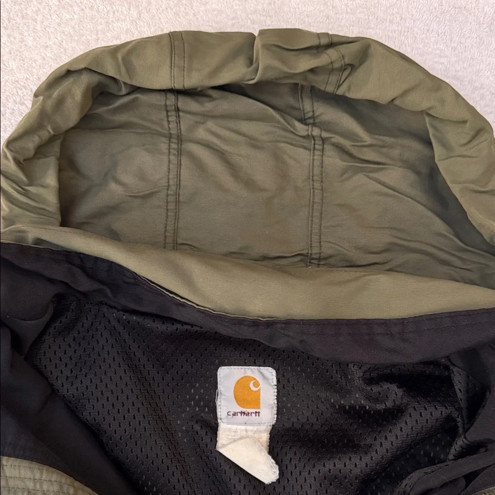 VTG Carhartt SoftShell Technical Jacket Rain Defender Windproof Workwear 90s Y2K - Picture 11 of 12